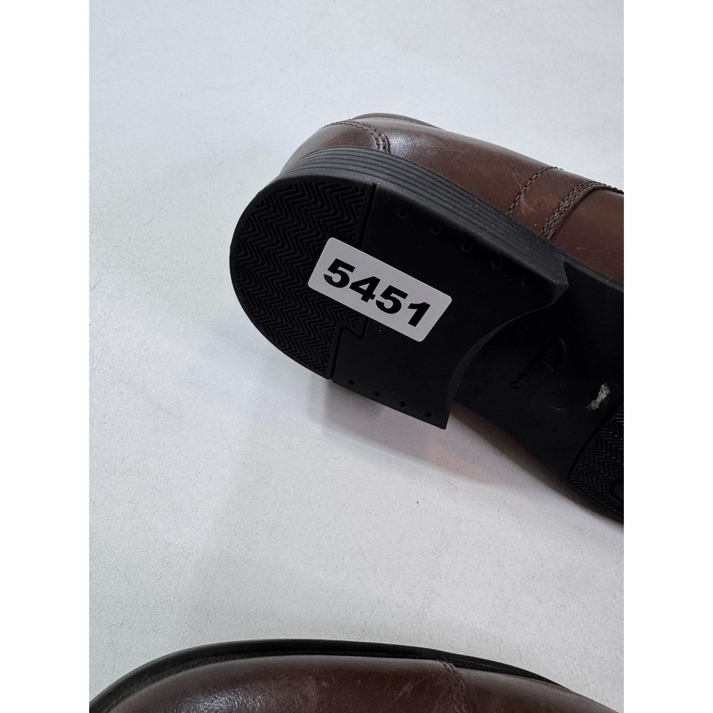 Clarks Extreme Comfort Shoes Mens Size 10 Brown Leather‎ Cap Toe Dress Derby - Picture 9 of 9